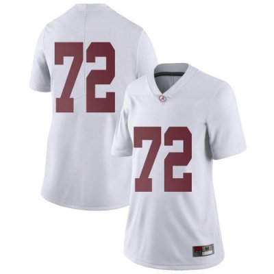 Women's Alabama Crimson Tide #72 Pierce Quick White Limited NCAA College Football Jersey 2403PDIU6